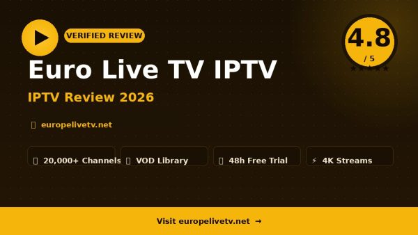 Euro Live TV IPTV Review (2026): Is It Worth It?