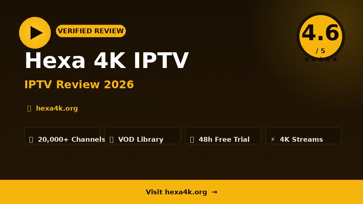 Hexa 4K IPTV Review 2026