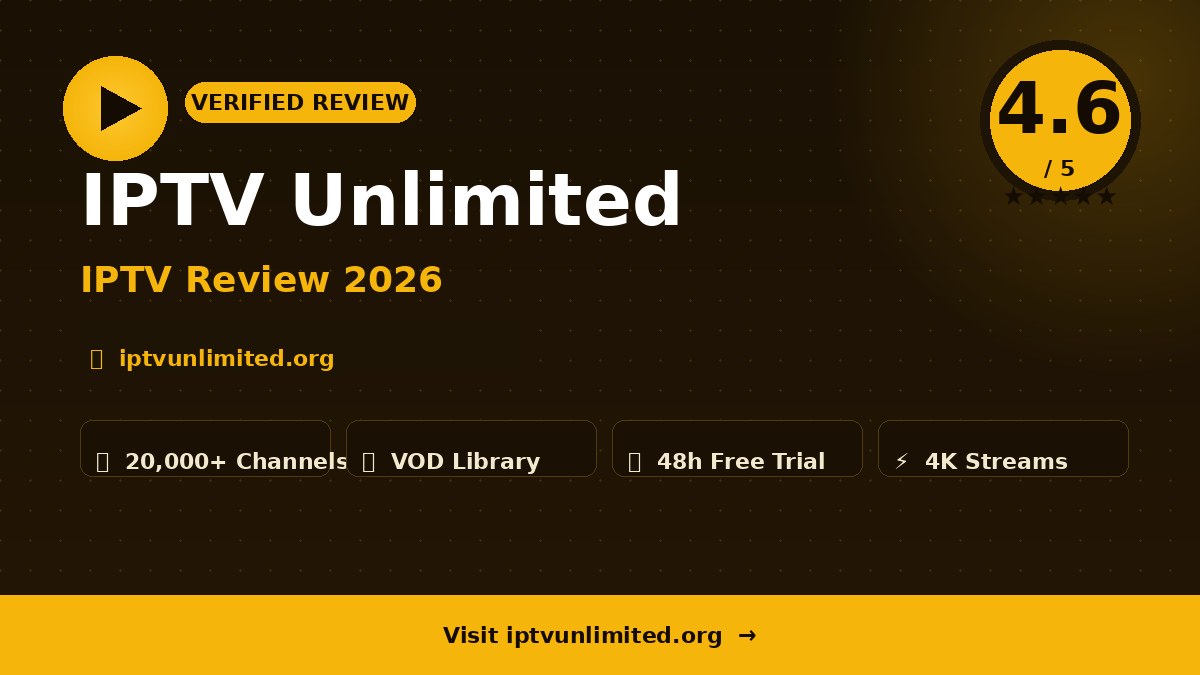 IPTV Unlimited Review 2026