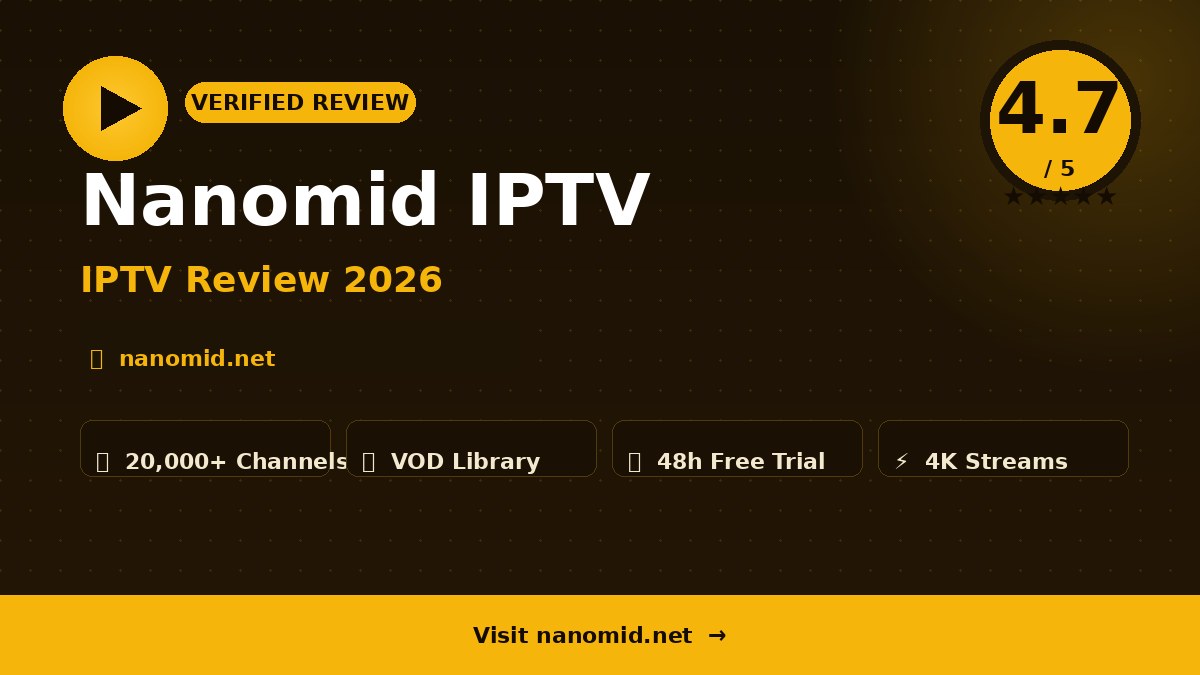 Nanomid IPTV Review 2026