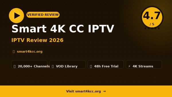 Smart 4K CC IPTV Review (2026): Is It Worth It?