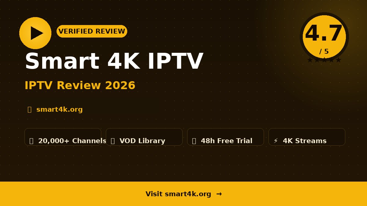 Smart 4K IPTV Review 2026