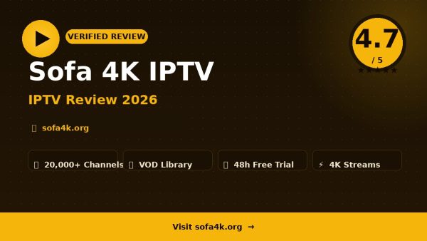 Sofa 4K IPTV Review (2026): Is It Worth It?