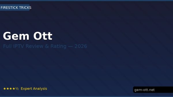 Gem Ott Review 2026 — Channels, Pricing & Honest Rating